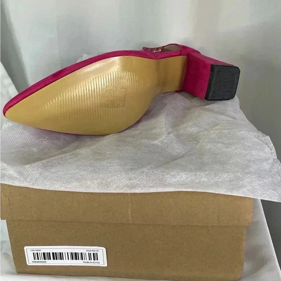 Pink suede heels - Picture 3 of 4